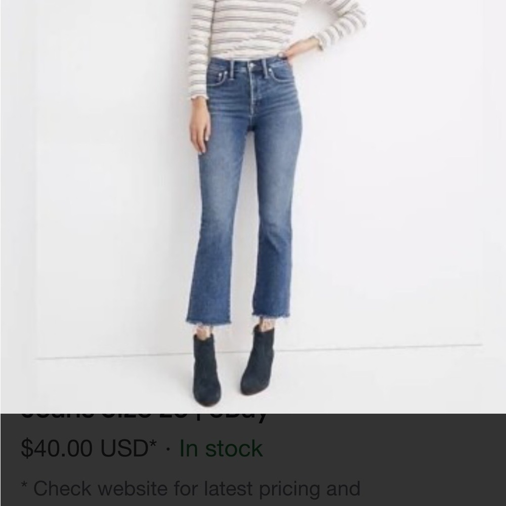 Madewell Cali Demi-Boot. Vintage Wash. Women’s Size 26 - Picture 11 of 12